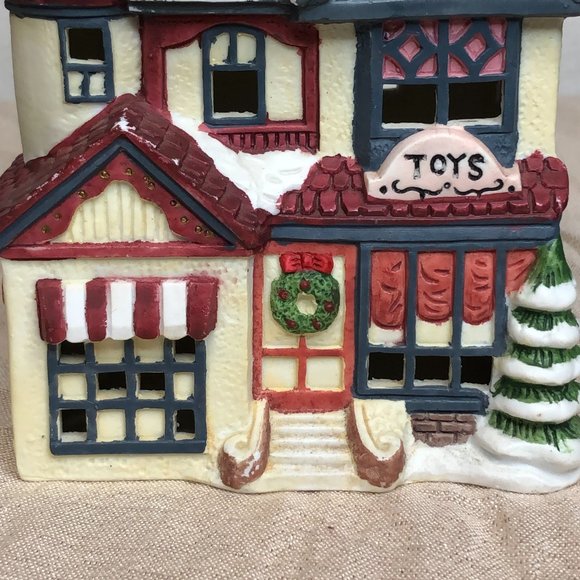 Toy Shop Store Christmas Holiday Village 1994 Collectible Detail - Picture 8 of 10